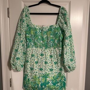 Lilly Pulitzer White and Green Dress